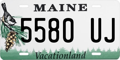 ME license plate 5580UJ
