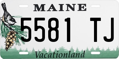 ME license plate 5581TJ