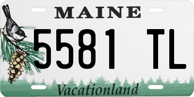 ME license plate 5581TL