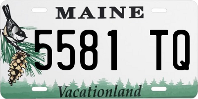 ME license plate 5581TQ