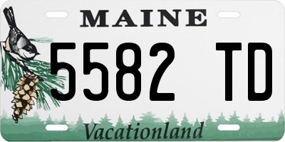 ME license plate 5582TD