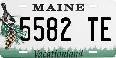 ME license plate 5582TE