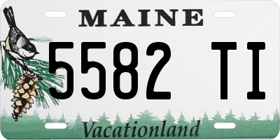 ME license plate 5582TI