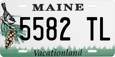 ME license plate 5582TL