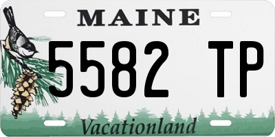 ME license plate 5582TP