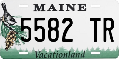 ME license plate 5582TR
