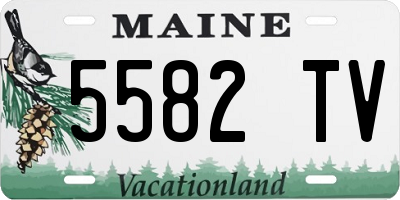 ME license plate 5582TV
