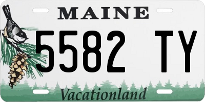 ME license plate 5582TY