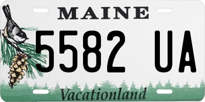 ME license plate 5582UA