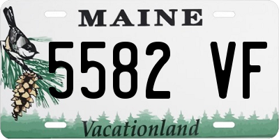 ME license plate 5582VF
