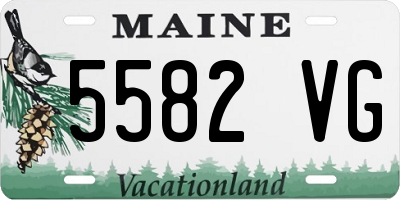 ME license plate 5582VG