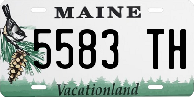 ME license plate 5583TH