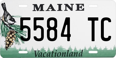 ME license plate 5584TC