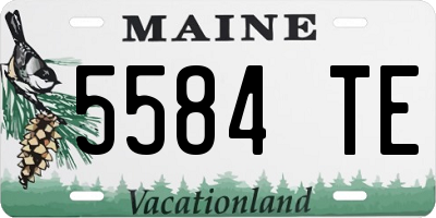 ME license plate 5584TE