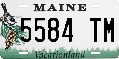 ME license plate 5584TM