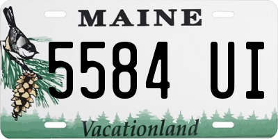ME license plate 5584UI
