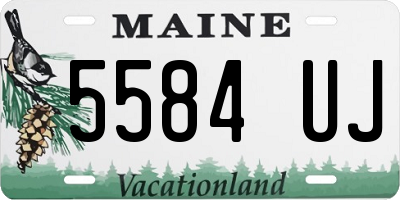 ME license plate 5584UJ