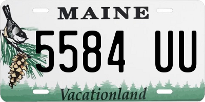 ME license plate 5584UU