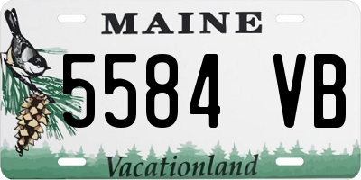 ME license plate 5584VB