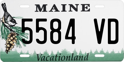 ME license plate 5584VD