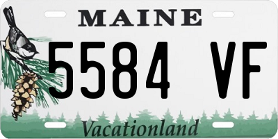 ME license plate 5584VF