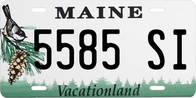 ME license plate 5585SI