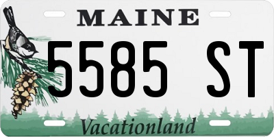 ME license plate 5585ST