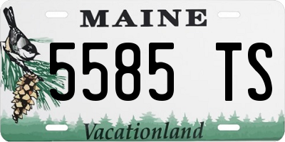 ME license plate 5585TS