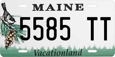 ME license plate 5585TT