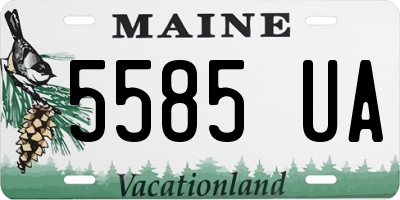 ME license plate 5585UA