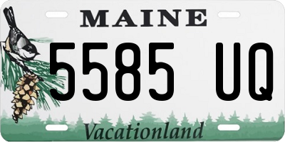 ME license plate 5585UQ