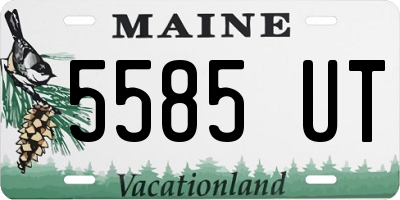 ME license plate 5585UT