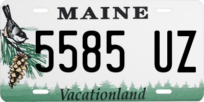 ME license plate 5585UZ