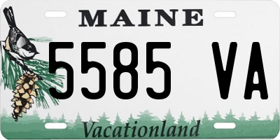 ME license plate 5585VA