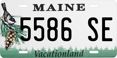 ME license plate 5586SE