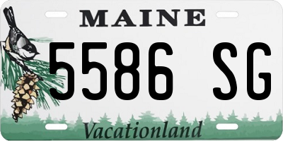 ME license plate 5586SG