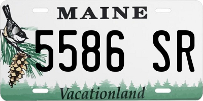 ME license plate 5586SR