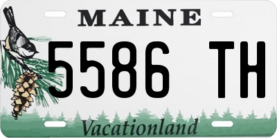 ME license plate 5586TH