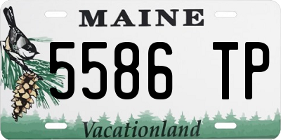ME license plate 5586TP