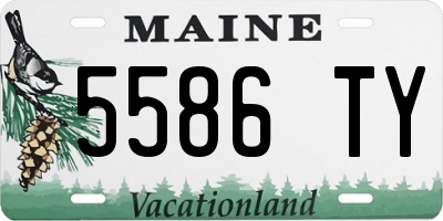 ME license plate 5586TY