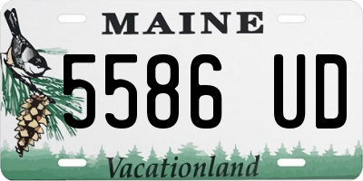 ME license plate 5586UD