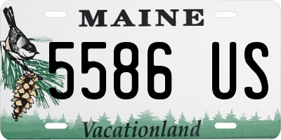 ME license plate 5586US