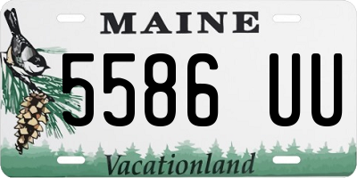 ME license plate 5586UU