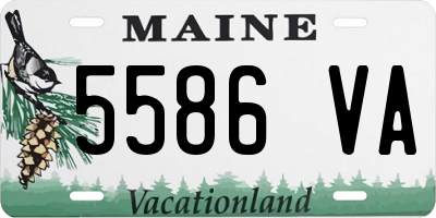 ME license plate 5586VA