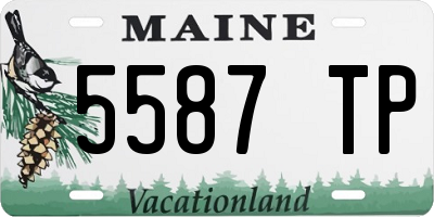 ME license plate 5587TP