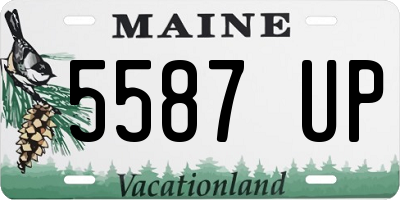 ME license plate 5587UP
