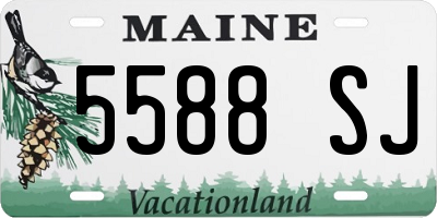ME license plate 5588SJ