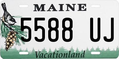 ME license plate 5588UJ
