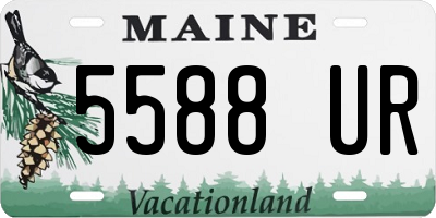 ME license plate 5588UR