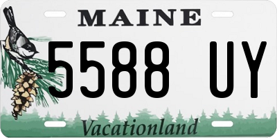 ME license plate 5588UY